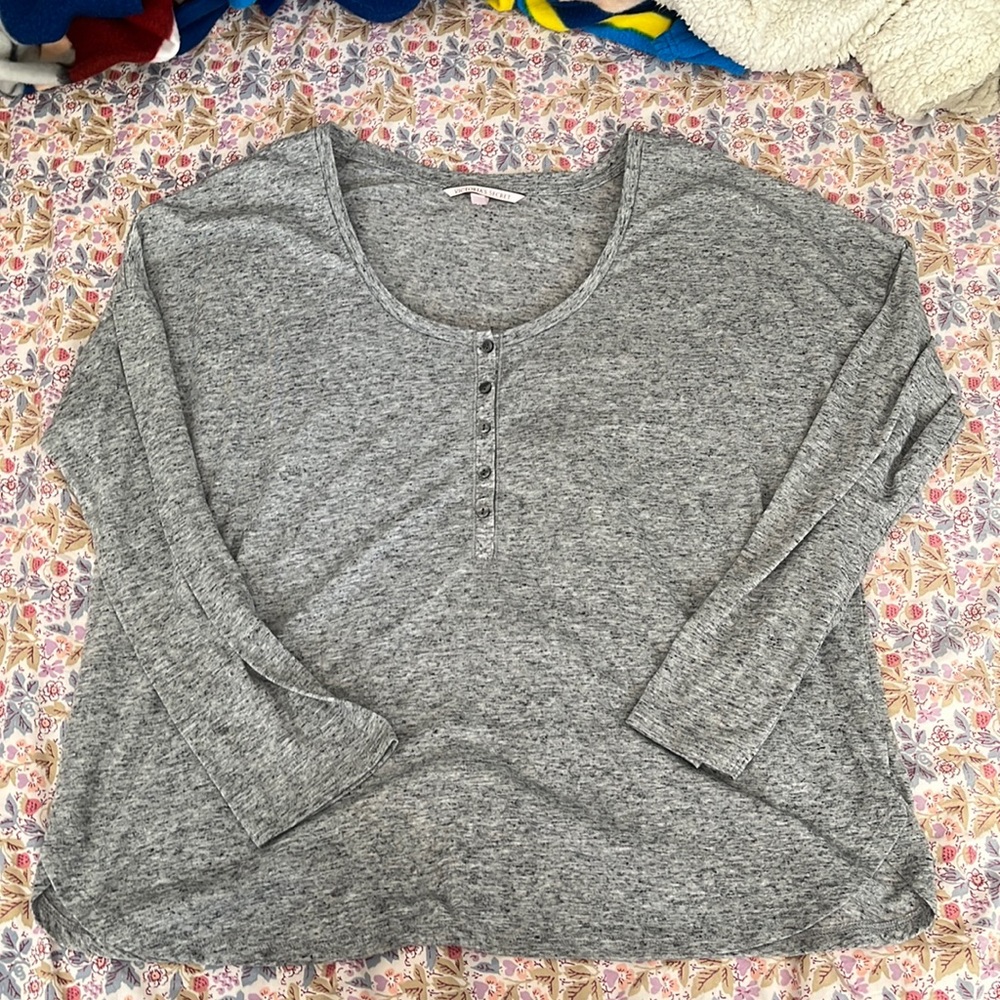 Victoria secret sleep long sleeve shirt